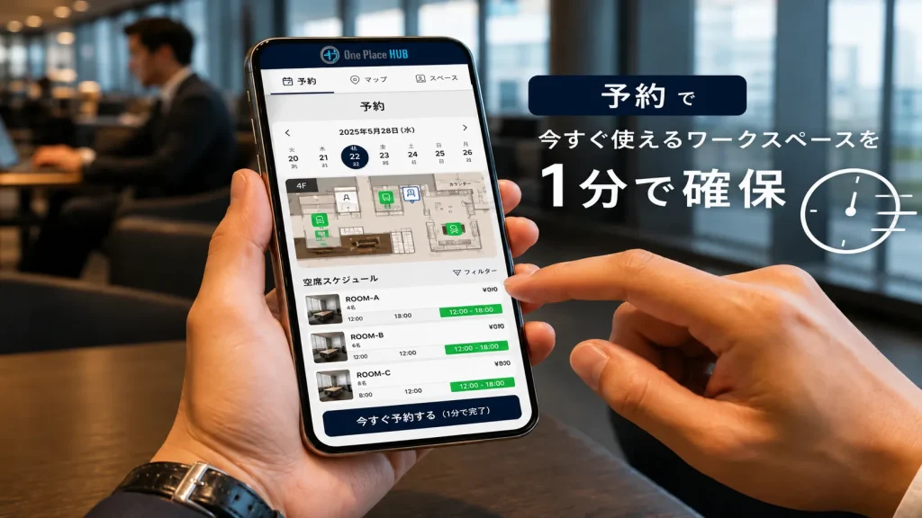 スマホ一つで予約完了